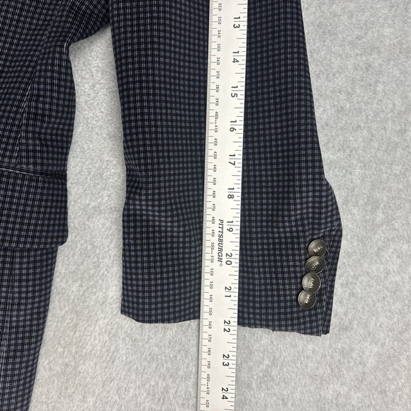 Robert Graham Blazer Mens 42R Blue Check Velvet Sports Coat Suit Jacket READ - Picture 4 of 12